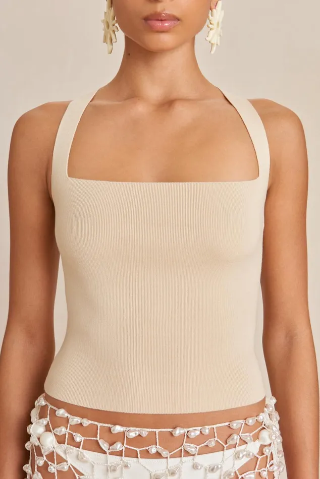 Women Cult Gaia Knits CRAWFORD KNIT TOP 8211 BEACH