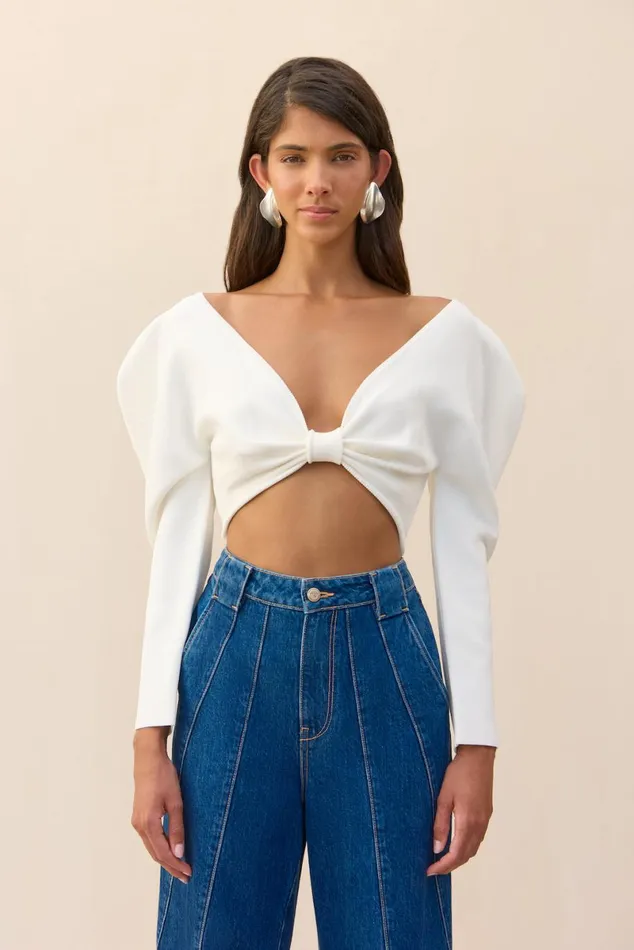 Women Cult Gaia Knits ELLIE KNIT TOP 8211 OFF WHITE