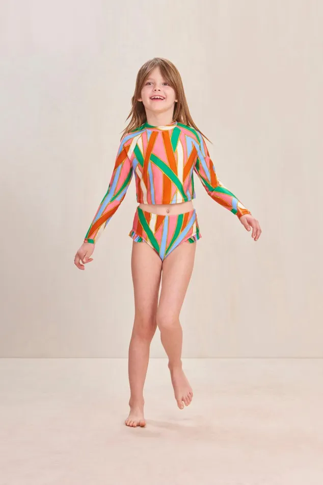 Women Cult Gaia Sets MARY KIDS RASHGUARD SET 8211 VINTAGE STRIPE PRINT Women Cult Gaia Sets MARY KIDS RASHGUARD SET 8211 VINTAGE STRIPE PRINT