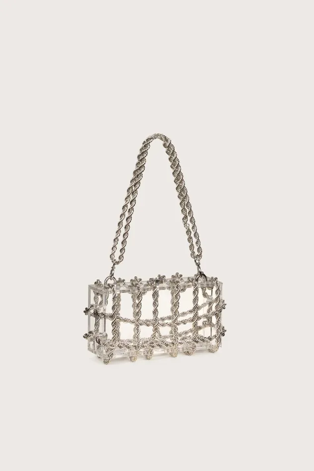 Women Cult Gaia Shoulder Bags BESS SHOULDER BAG 8211 SHINY SILVER Women Cult Gaia Shoulder Bags BESS SHOULDER BAG 8211 SHINY SILVER