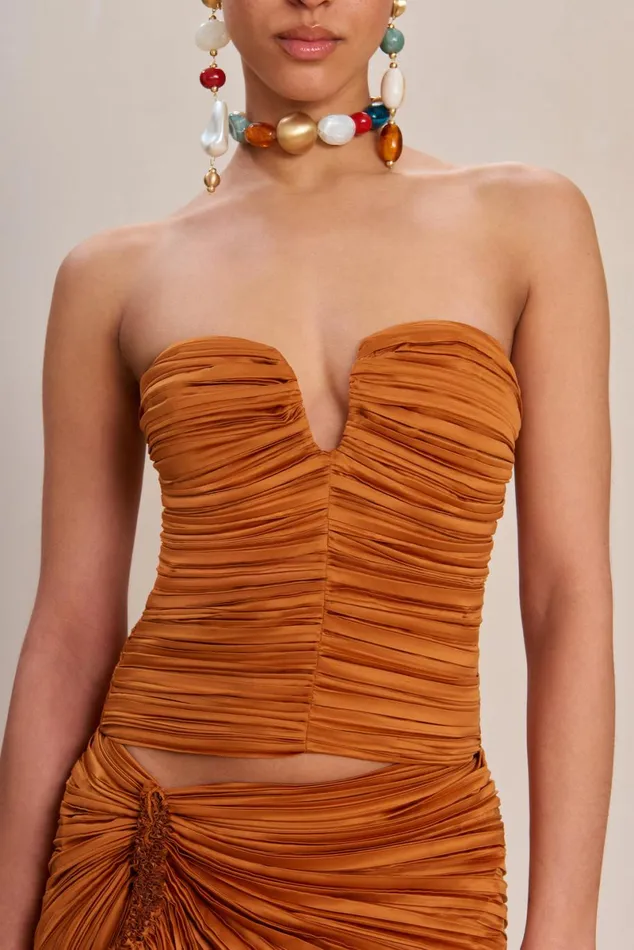 Women Cult Gaia Tops MARIA TOP 8211 BOURBON