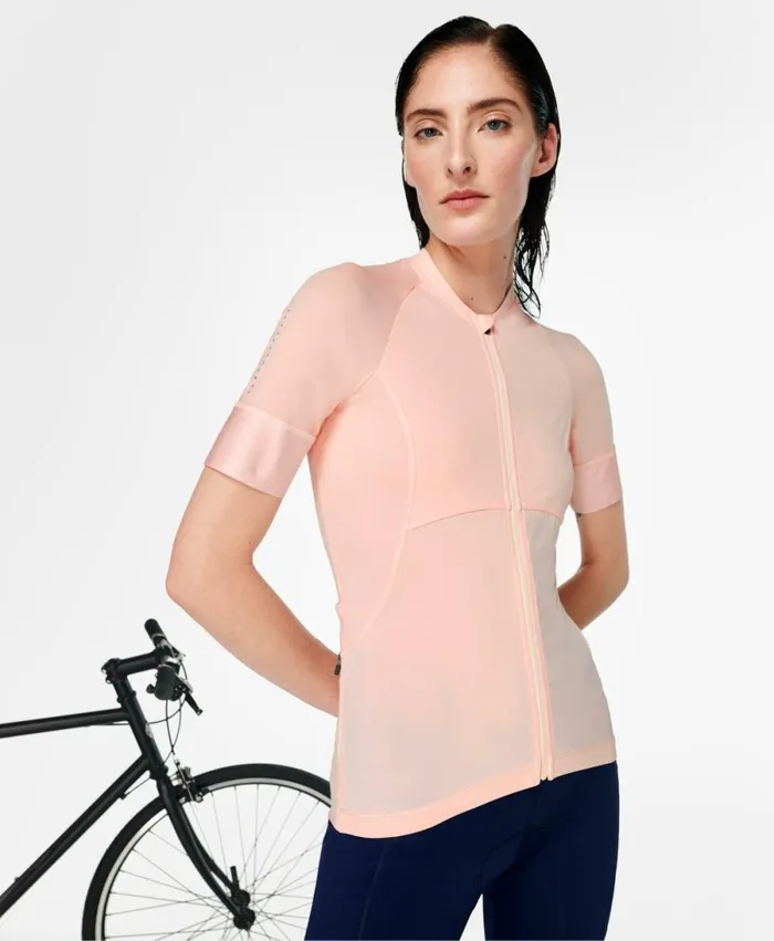 Women Cycling Short Sleeve Jersey Sorbet Pink Sweaty Betty TShirts