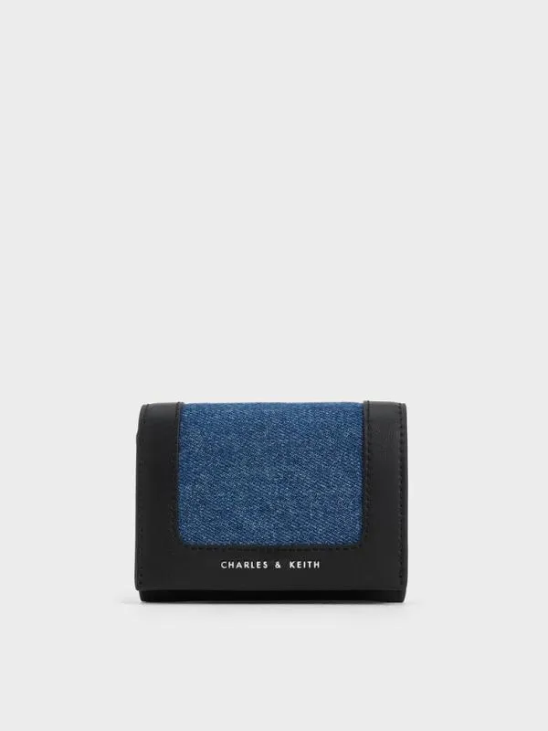 Women Daylla Denim Wallet 8211 Denim Blue CHARLES and KEITH Small Wallets