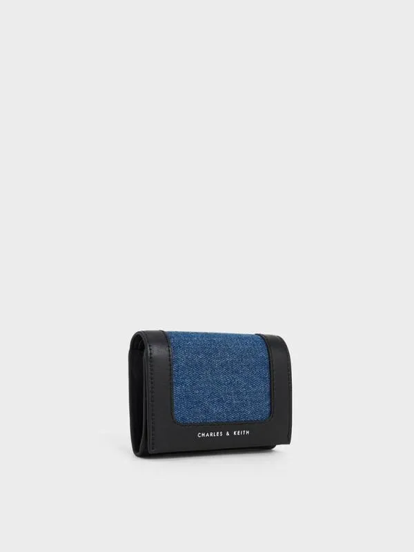Women Daylla Denim Wallet 8211 Denim Blue CHARLES and KEITH Small Wallets