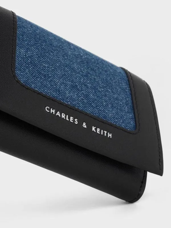 Women Daylla Denim Wallet 8211 Denim Blue CHARLES and KEITH Small Wallets