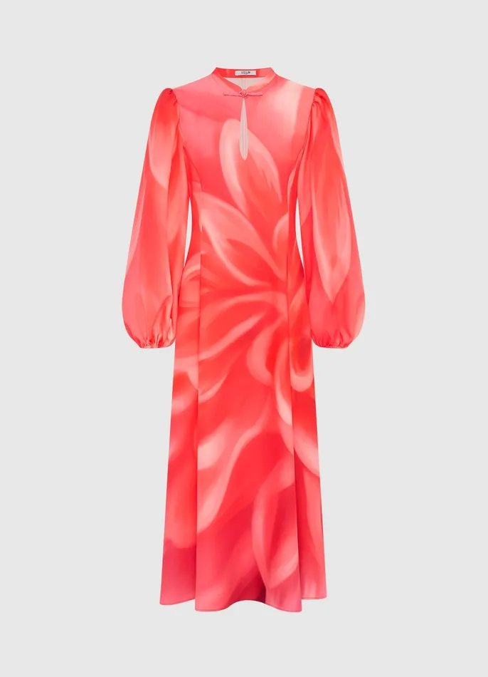Women Dresses and Jumpsuits LEO LIN Janelle Midi Dress 8211 Prism Print