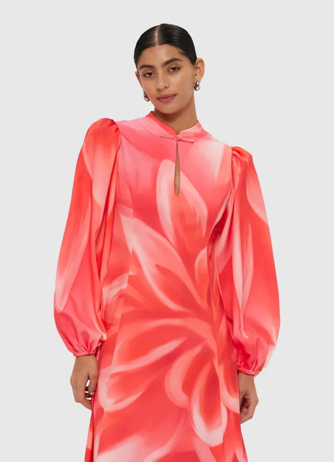 Women Dresses and Jumpsuits LEO LIN Janelle Midi Dress 8211 Prism Print