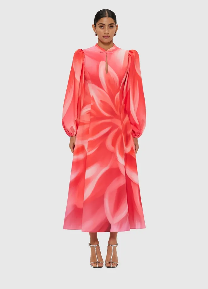 Women Dresses and Jumpsuits LEO LIN Janelle Midi Dress 8211 Prism Print