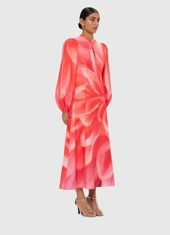 Women Dresses and Jumpsuits LEO LIN Janelle Midi Dress 8211 Prism Print