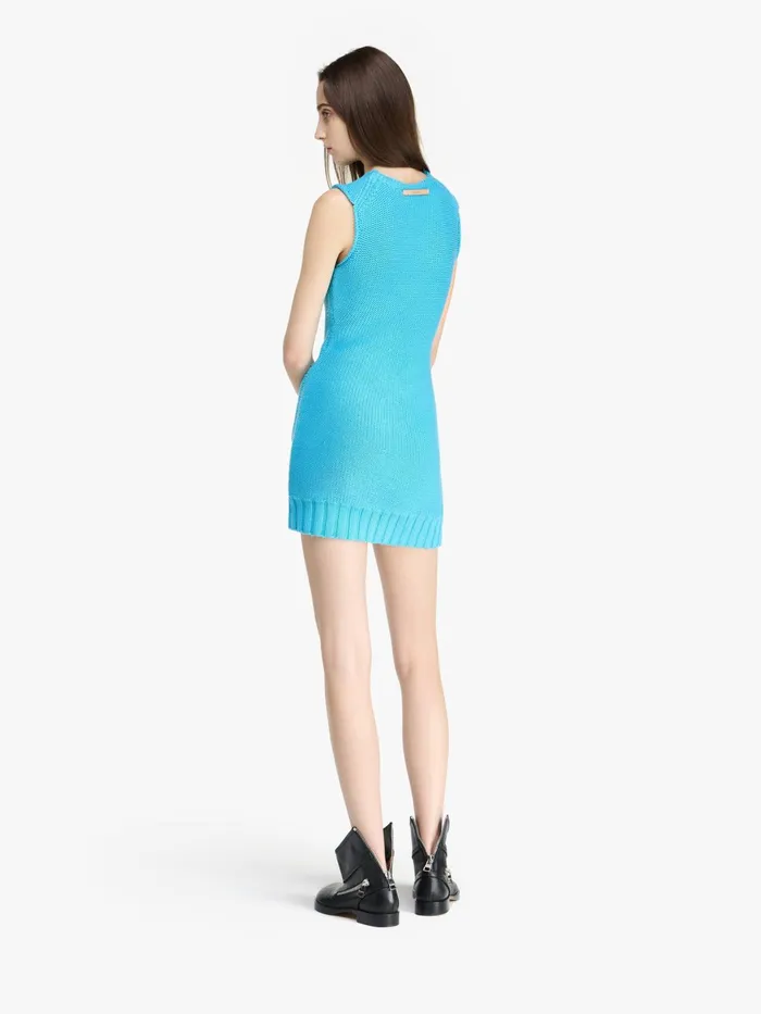Women Dresses JW Anderson KNITTED MINI SHIFT DRESS Bright Blue Women Dresses JW Anderson KNITTED MINI SHIFT DRESS Bright Blue