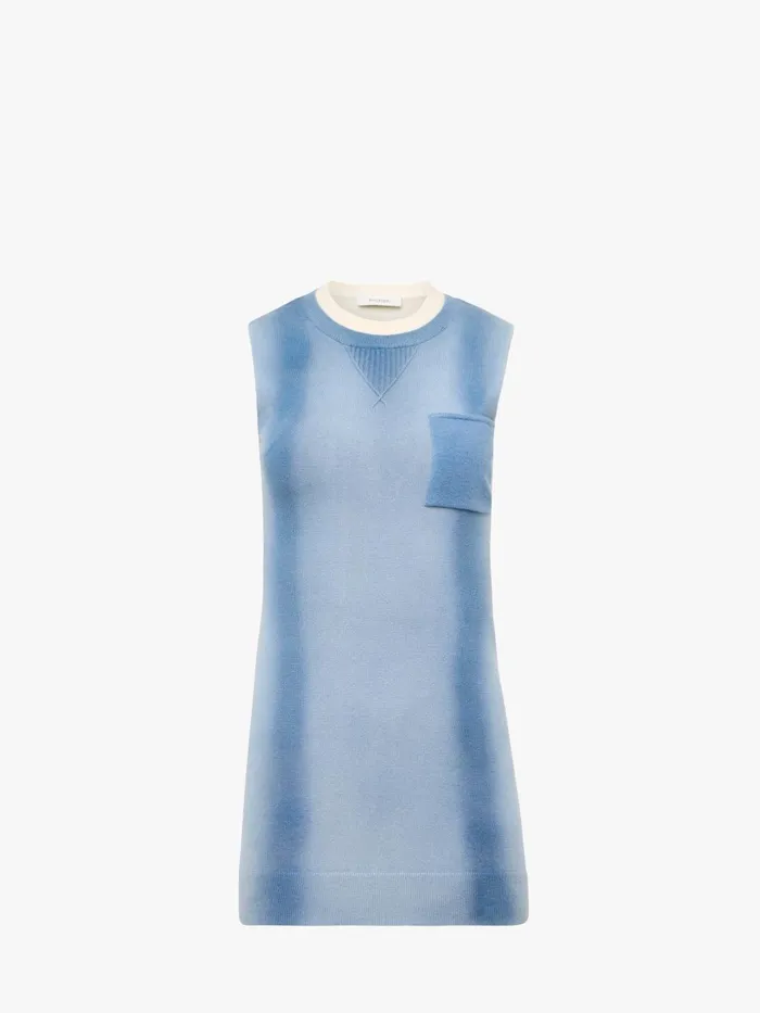 Women Dresses JW Anderson MINI SHIFT DRESS Pale Blue