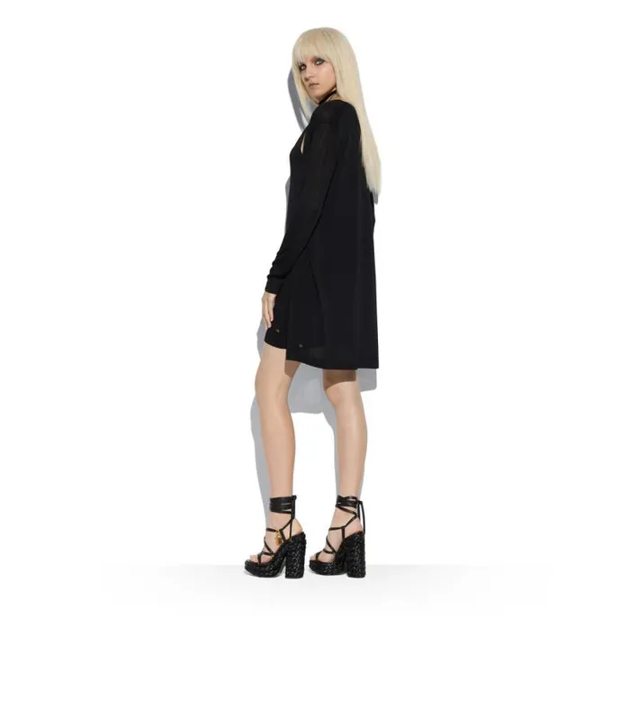 Women Dresses Tom Ford Slinky Viscose Mini Tank Dress Black