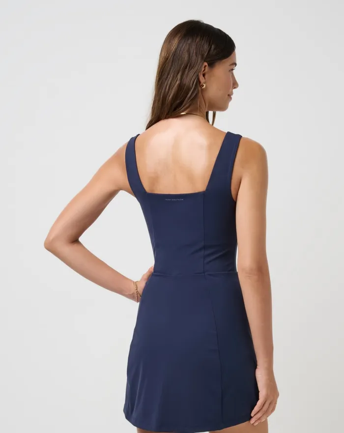 Women Dresses TravisMathew MOVEKNIT SLEEVELESS DRESS Navy Blazer