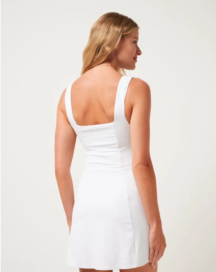 Women Dresses TravisMathew MOVEKNIT SLEEVELESS DRESS White