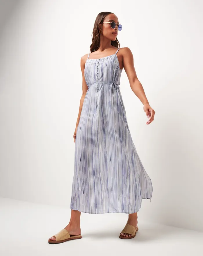 Women Dresses TravisMathew SAVANNA TANK DRESS Indigo Multi