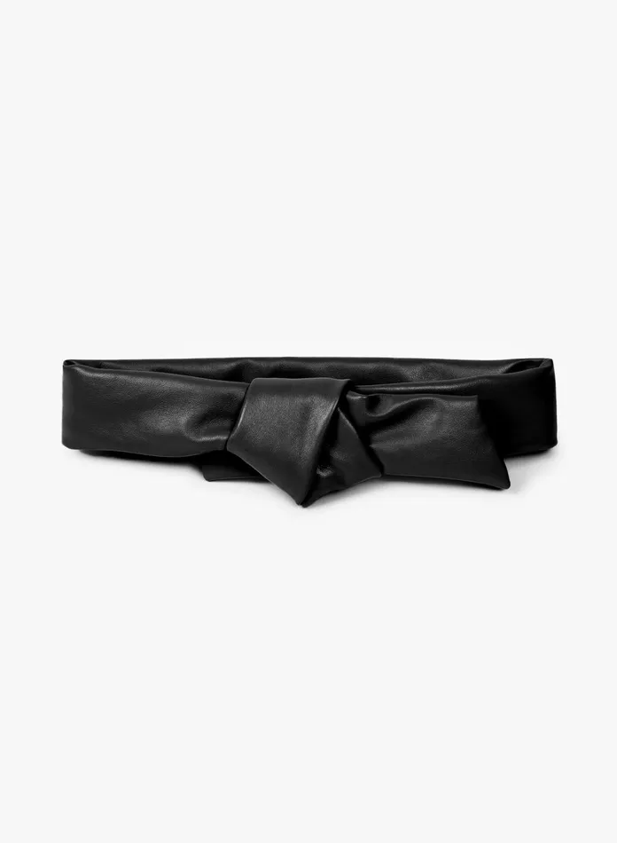 Women Dries Van Noten Belts Leather Knot Belt