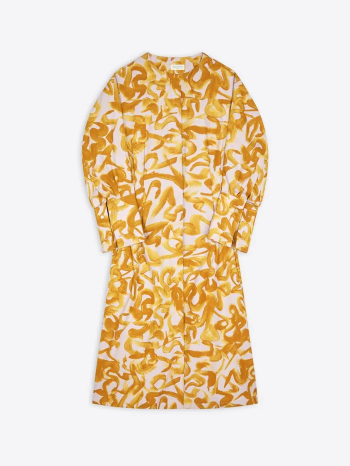 Women Dries Van Noten Dresses Printed Tunic Dress