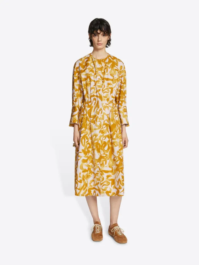 Women Dries Van Noten Dresses Printed Tunic Dress