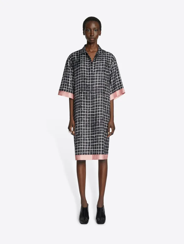Women Dries Van Noten Dresses Silk Shirt Dress