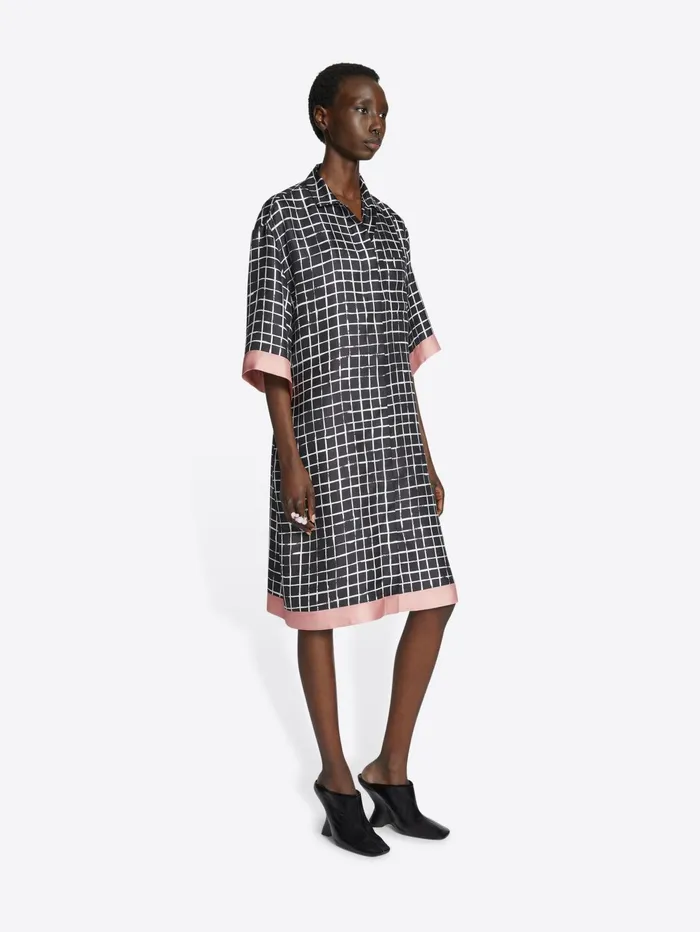 Women Dries Van Noten Dresses Silk Shirt Dress