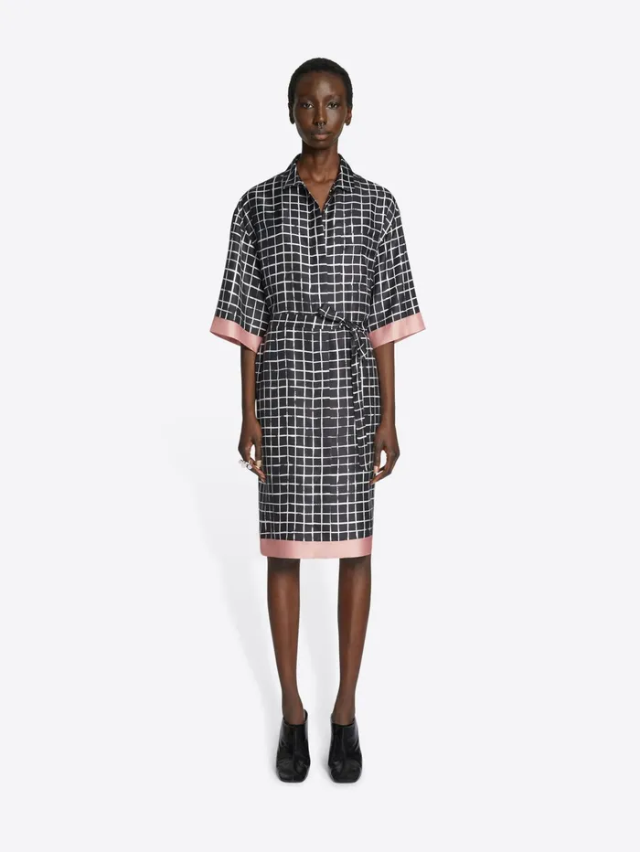 Women Dries Van Noten Dresses Silk Shirt Dress