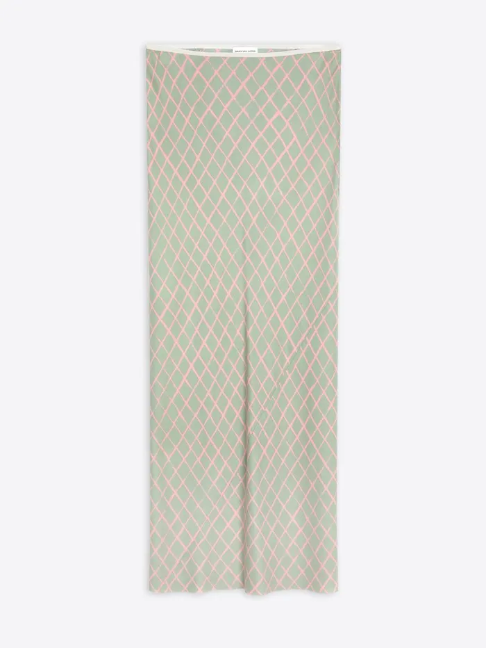 Women Dries Van Noten Skirts Printed Viscose Skirt