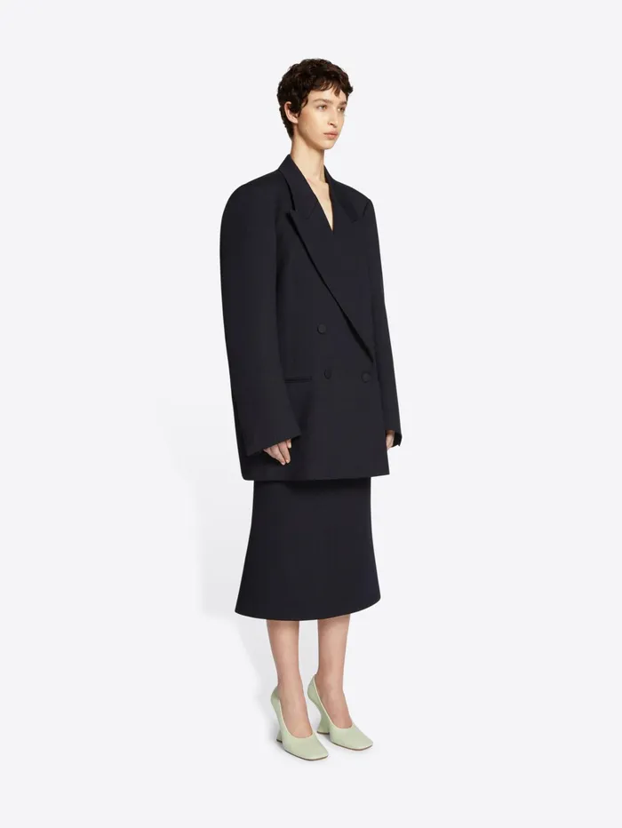 Women Dries Van Noten Skirts Wool Tailored Skirt