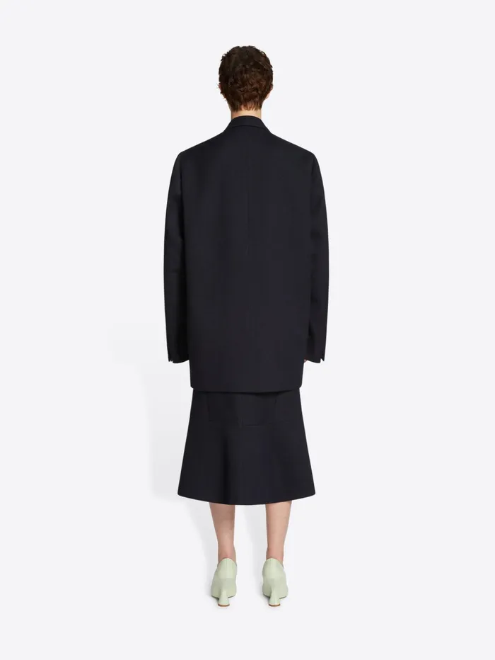 Women Dries Van Noten Skirts Wool Tailored Skirt