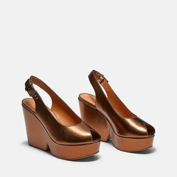 Women DYLAN Rust Clergerie Wedges