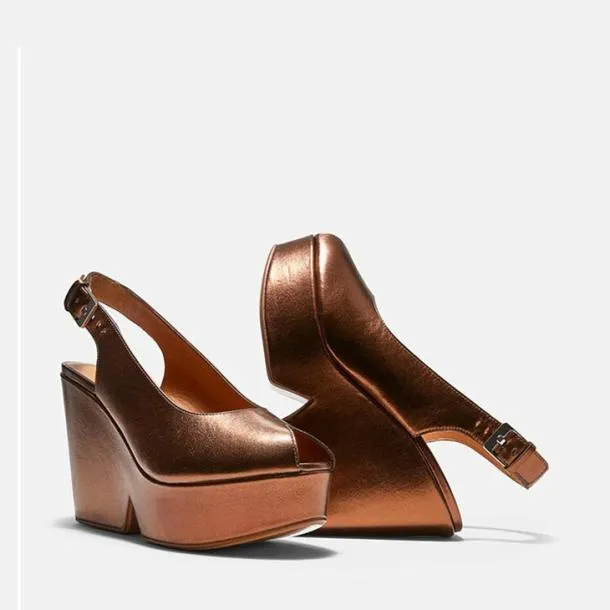 Women DYLAN Rust Clergerie Wedges