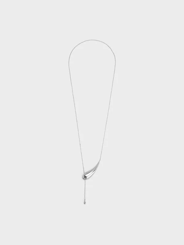 Women Eimear Sculptural Asymmetrical Necklace 8211 Silver CHARLES and KEITH Necklaces Women Eimear Sculptural Asymmetrical Necklace 8211 Silver CHARLES and KEITH Necklaces