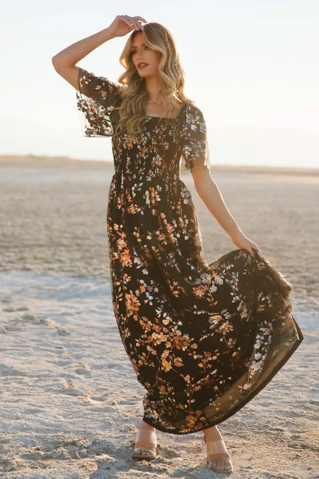 Women Embellished Sequin Baltic Born Cassandra Tulle Maxi Dress Black Blossom Women Embellished Sequin Baltic Born Cassandra Tulle Maxi Dress Black Blossom