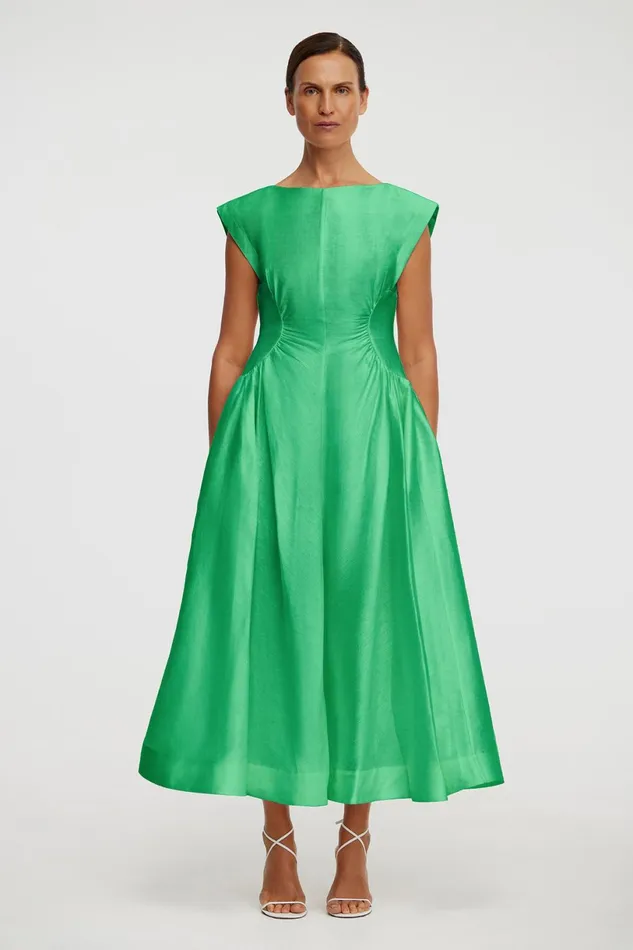 Women EMERY MIDI DRESS Shamrock Acler Midi Dresses