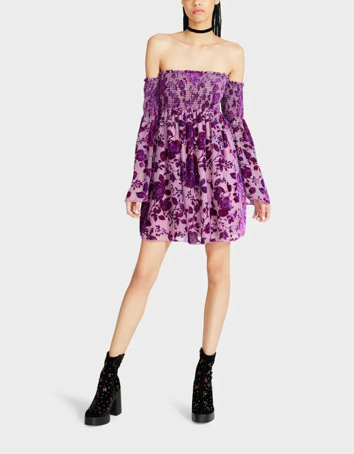 Women ESSIE MINI DRESS PINK Pink Betsey Johnson