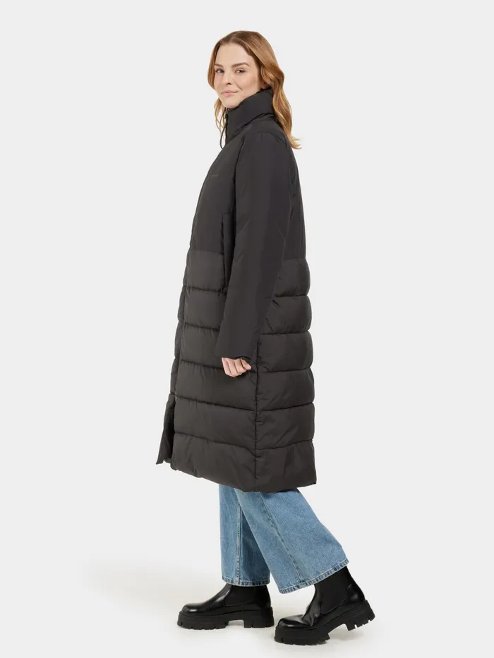Women Fabiola Parka Black Didriksons Autumn Jackets