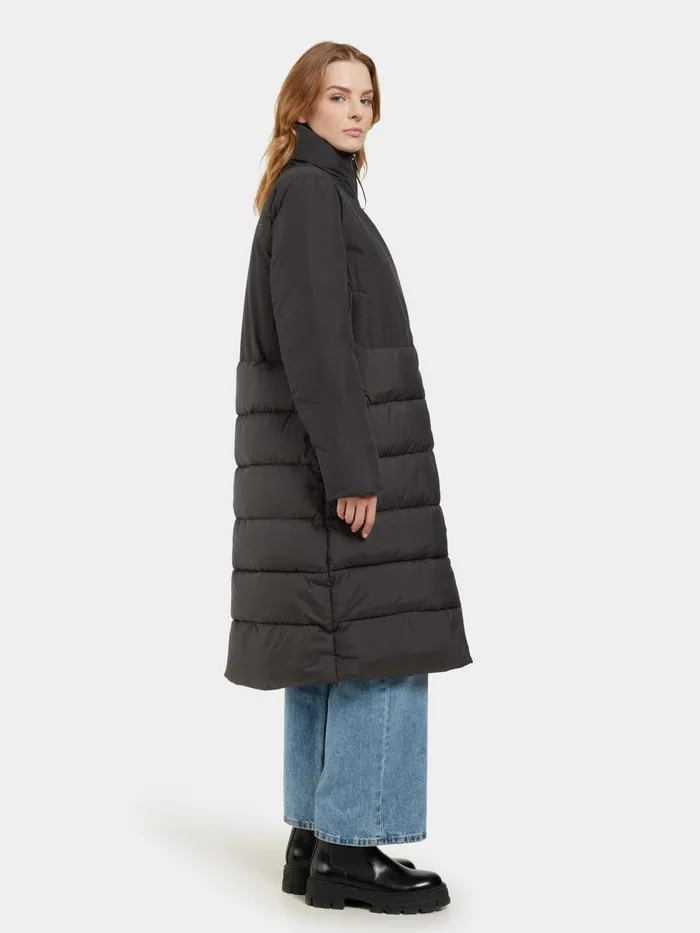 Women Fabiola Parka Black Didriksons Autumn Jackets