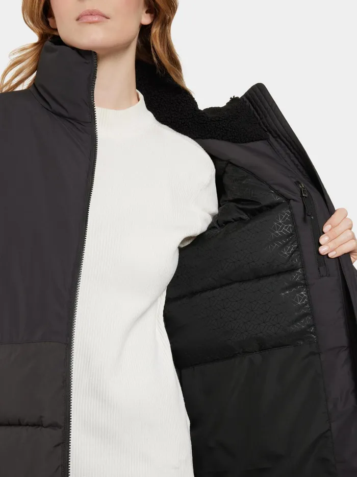 Women Fabiola Parka Black Didriksons Autumn Jackets