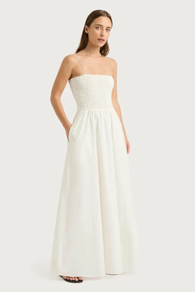 Women Faithfull The Brand Dresses Antoine Maxi Dress White