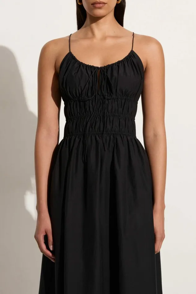 Women Faithfull The Brand Dresses Carinna Midi Dress Black 8211 Faithfull The Brand Women Faithfull The Brand Dresses Carinna Midi Dress Black 8211 Faithfull The Brand