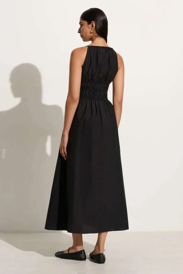 Women Faithfull The Brand Dresses Carinna Midi Dress Black 8211 Faithfull The Brand