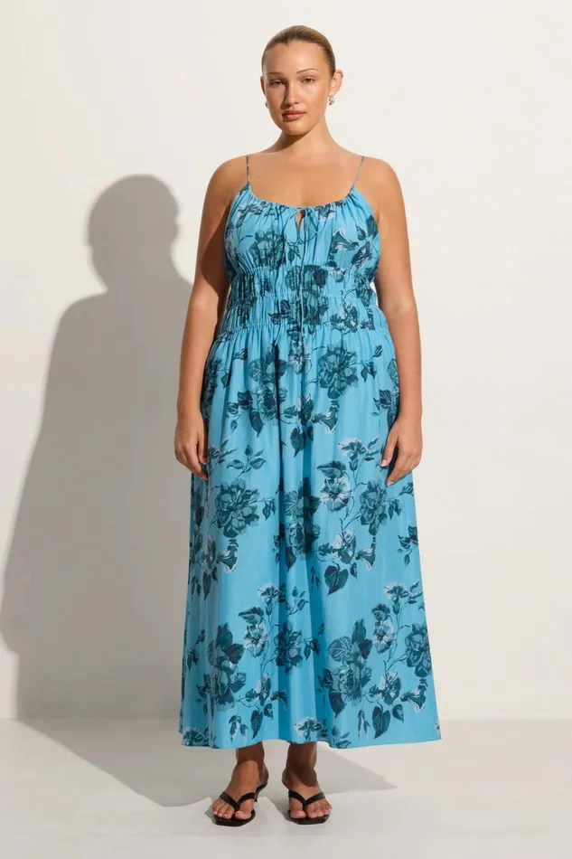 Women Faithfull The Brand Dresses Carinna Midi Dress Cierra Floral 8211 Faithfull The Brand