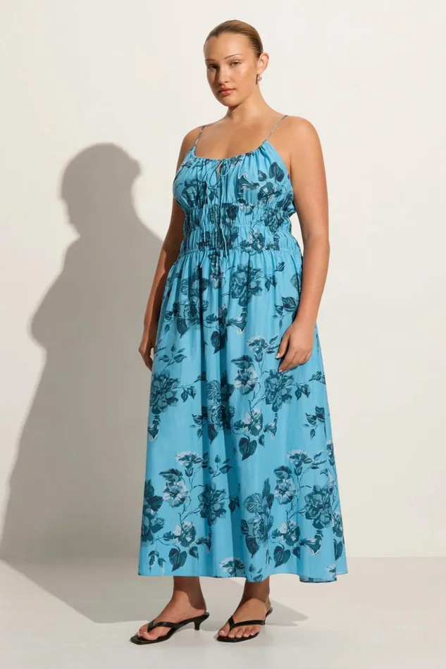 Women Faithfull The Brand Dresses Carinna Midi Dress Cierra Floral 8211 Faithfull The Brand