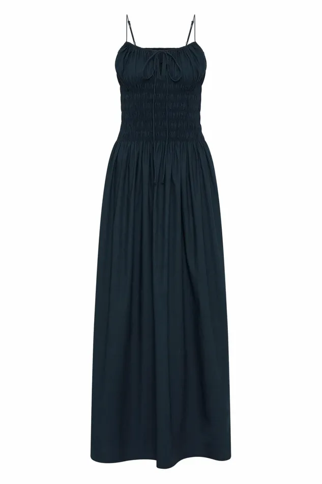 Women Faithfull The Brand Dresses Claude Maxi Dress Navy