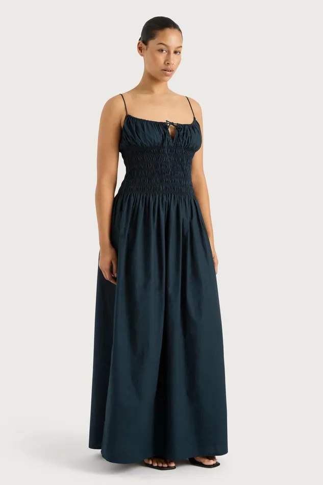 Women Faithfull The Brand Dresses Claude Maxi Dress Navy