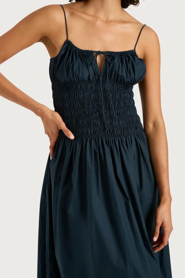 Women Faithfull The Brand Dresses Claude Maxi Dress Navy