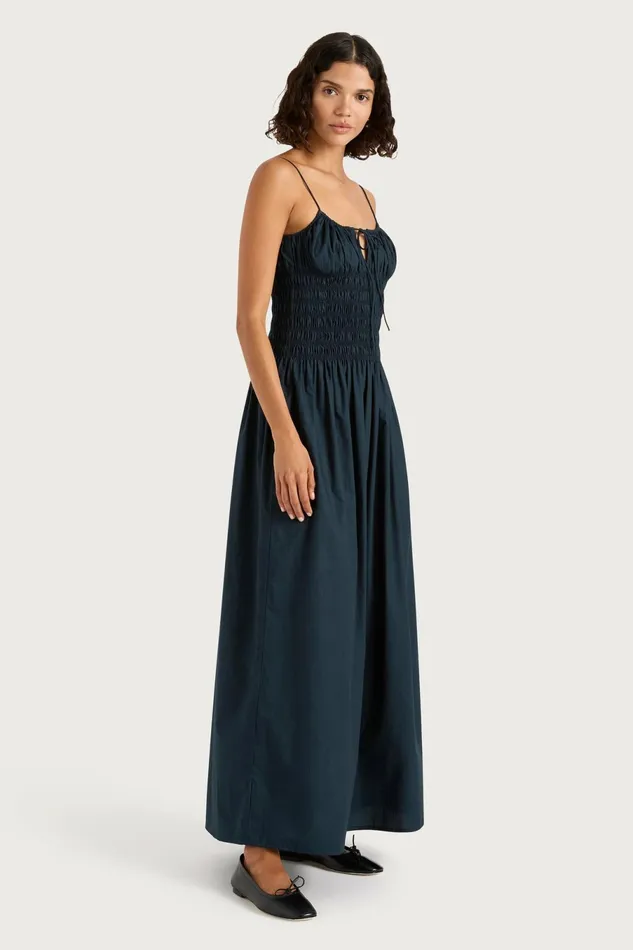 Women Faithfull The Brand Dresses Claude Maxi Dress Navy