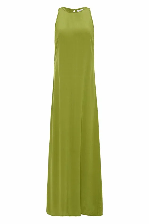 Women Faithfull The Brand Dresses Esposende Midi Dress Palm Green 8211 Faithfull The Brand