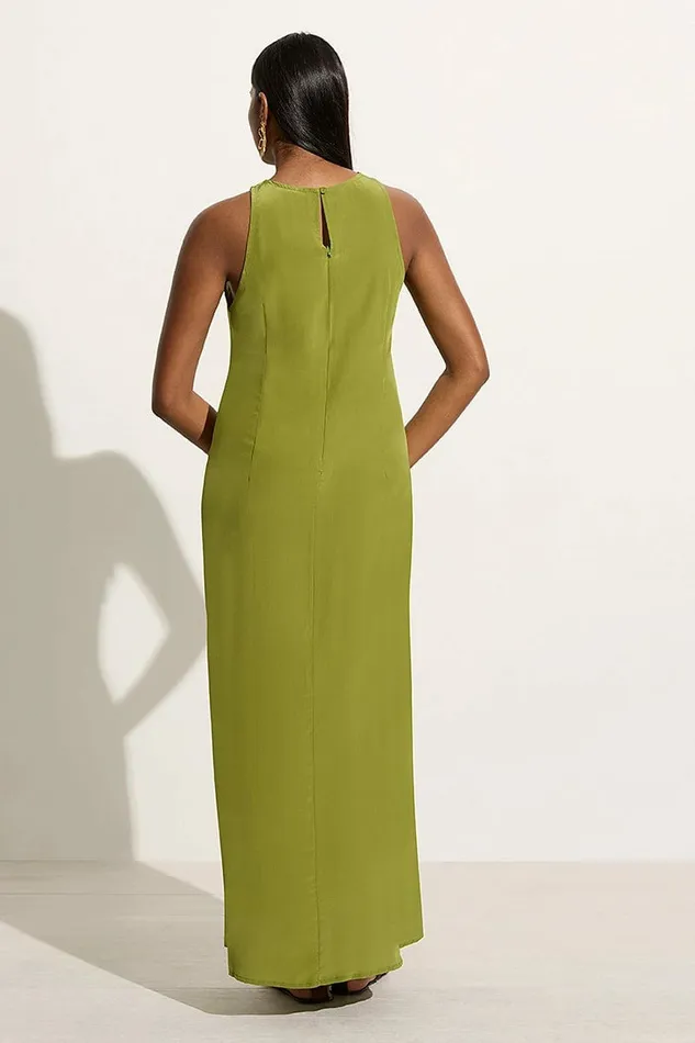 Women Faithfull The Brand Dresses Esposende Midi Dress Palm Green 8211 Faithfull The Brand