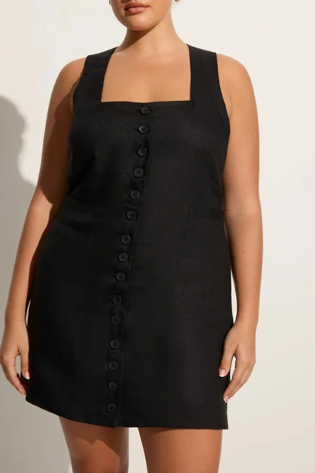 Women Faithfull The Brand Dresses Marinia Mini Dress Black 8211 Faithfull The Brand
