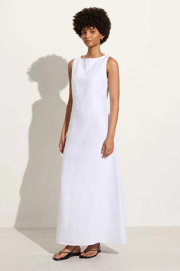 Women Faithfull The Brand Dresses Nahna Maxi Dress White 8211 Faithfull The Brand